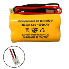 3.6v 1000mAh Triangle Ni-CD Battery Pack Replacement for Emergency / Exit Light