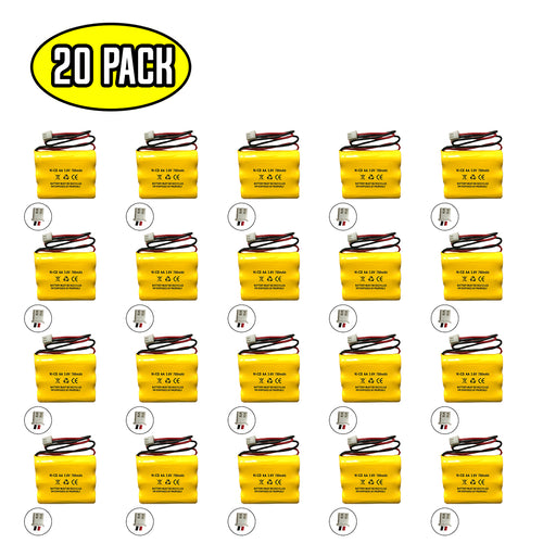 (20 pack) 3.6v 700mAh Ni-CD Battery for Emergency / Exit Light