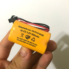 3.6v 900mAh Ni-CD Battery Pack Replacement for Emergency / Exit Light