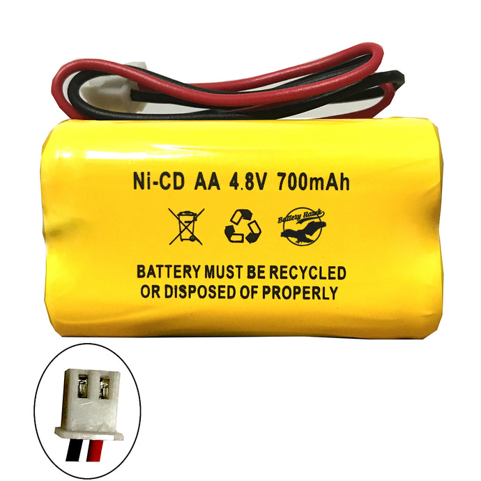 INTERSTATE NIC0186 Ni-CD Battery Replacement for Emergency / Exit Light