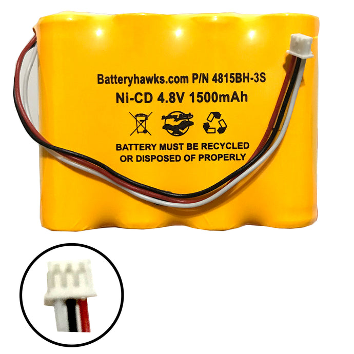 4.8v 1500mAh Ni-CD Battery Pack Replacement for Kaba Ilco Unican