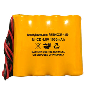 19353 Battery Guy Ni-CD Battery Pack Replacement for Emergency / Exit Light
