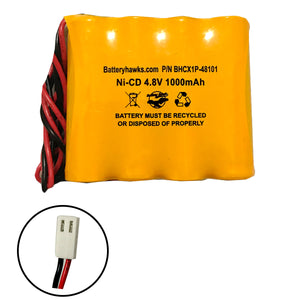 NABC 721259000 Ni-CD Battery Pack Replacement for Emergency / Exit Light