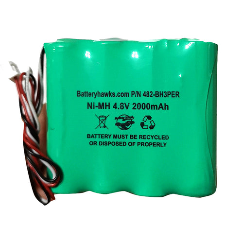 4.8v 2000mAh Ni-MH Battery Pack Replacement for Digital Force Gauges