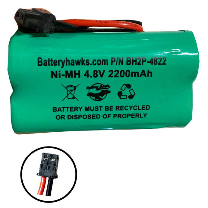 4.8v 2200mAh Ni-MH Battery Pack Replacement for Bearcat Sportcat Uniden