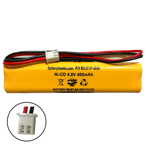 Ni-CD 4.8v AAA400mAh CORUN Battery Pack Replacement for Emergency / Exit Light