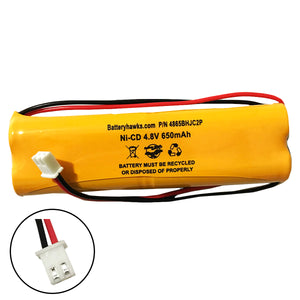 (10 pack) 4.8v 650mAh Ni-CD Battery Pack Replacement for Emergency / Exit Light