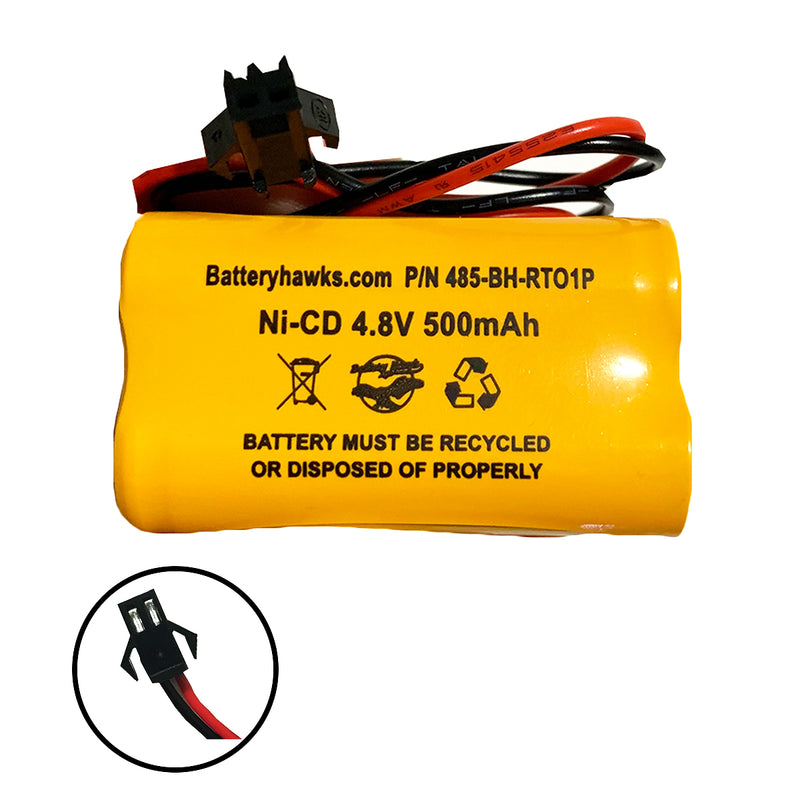 4.8v 500mAh Ni-CD Battery Pack Replacement for Emergency / Exit