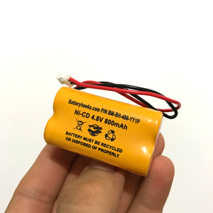 4.8v 800mAh Ni-CD Battery Pack Replacement for Video Baby Monitor