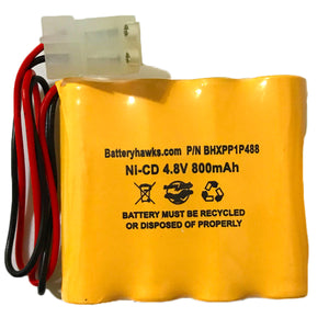 4.8v 650mAh ELB4865N Ni-CD Battery Pack Replacement for Emergency / Exit Light