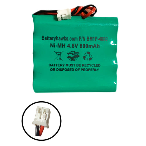 4.8v 800mAh Ni-MH Battery Pack Replacement for Video Baby Monitor