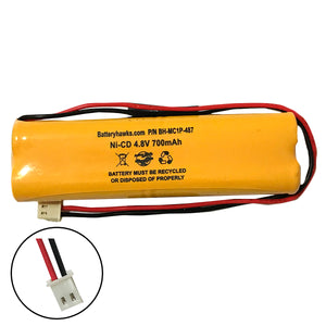 4.8v 700mAh Ni-CD Battery Pack Replacement for Emergency / Exit Light