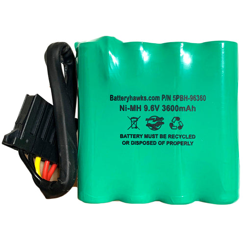 9.6v 3600mAh Ni-MH Battery Pack Replacement for CNC Machine