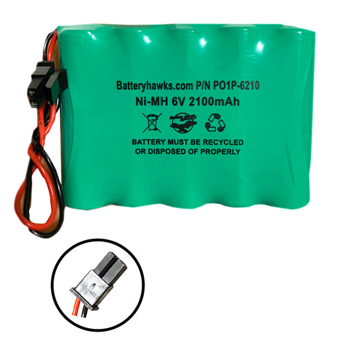 Simon XTi 6v 2100mAh Battery Pack Replacement for Simon XTi Alarm Panel