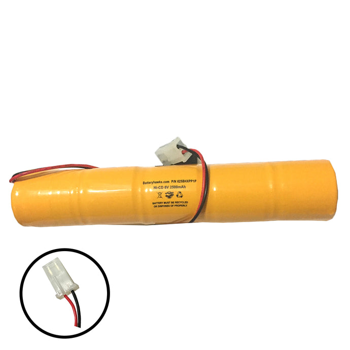 6v 2500mAh Ni-CD Battery Pack Replacement for Emergency / Exit Light