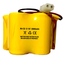 6v 4000mAh Ni-CD Battery for Emergency / Exit Light