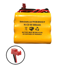 6v 800mAh Ni-CD Battery Pack Replacement for Emergency / Exit Light