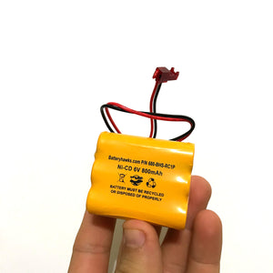 Special Price 6v 800mAh Ni-CD Battery Pack Replacement for Emergency / Exit Light
