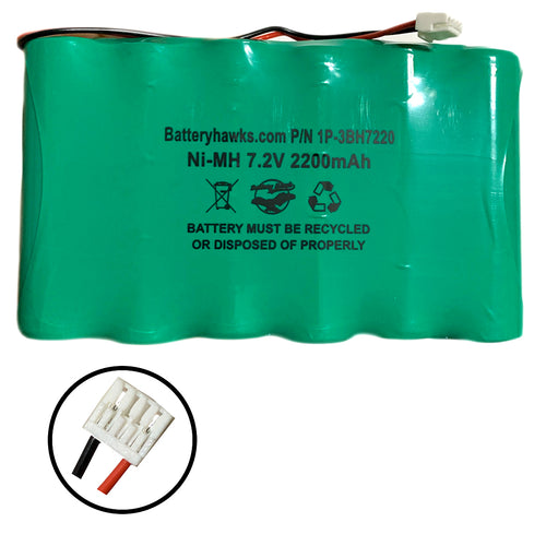 2AAP2200MAH Battery 7.2v Pack Replacement for Security Alarm Panel