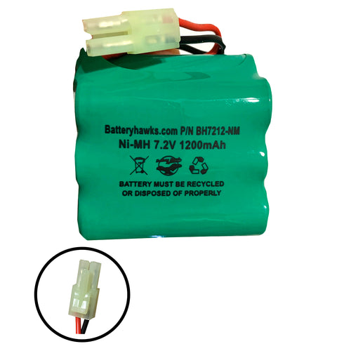 7.2v 1200mAh Ni-MH Battery Pack Replacement for Shark Carpet Sweeper