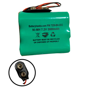 7.2v 2000mAh Ni-MH Battery Pack Replacement for Security System Alarm Panel