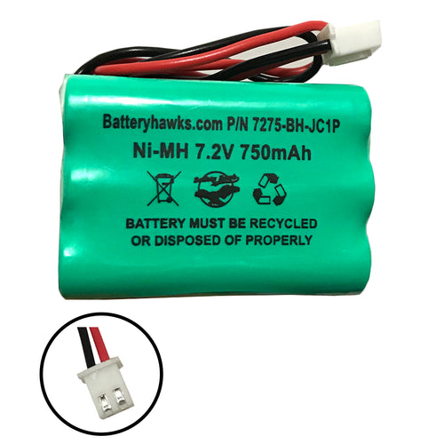 7.2v 750mAh Ni-MH Battery Pack Replacement for Security Alarm System