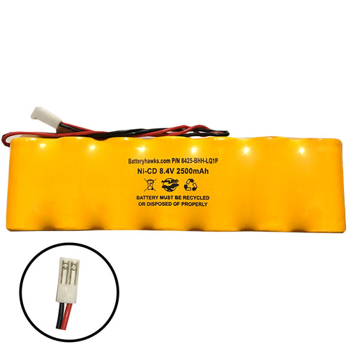 8.4v 2500mAh Ni-CD Battery Pack Replacement for Emergency / Exit Light