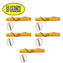 (5 pack) 9.6v 900mAh Ni-CD Battery Pack Replacement for Emergency / Exit Light