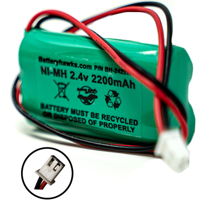 AA1800mAh 2.4V 1.8Ah Battery Replacement Ni-MH Pack for Solar Light / Exit Sign