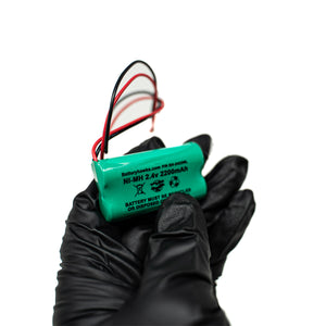2.4v 2200mAh Rechargeable Ni-MH Battery Pack for Solar Light / Exit Sign