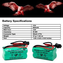 4.8v 800mAh Ni-MH Battery Pack Replacement for RC Car