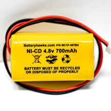 4.8v 700mAh Rechargeable Ni-CD Battery Pack for Exit Sign Emergency Light