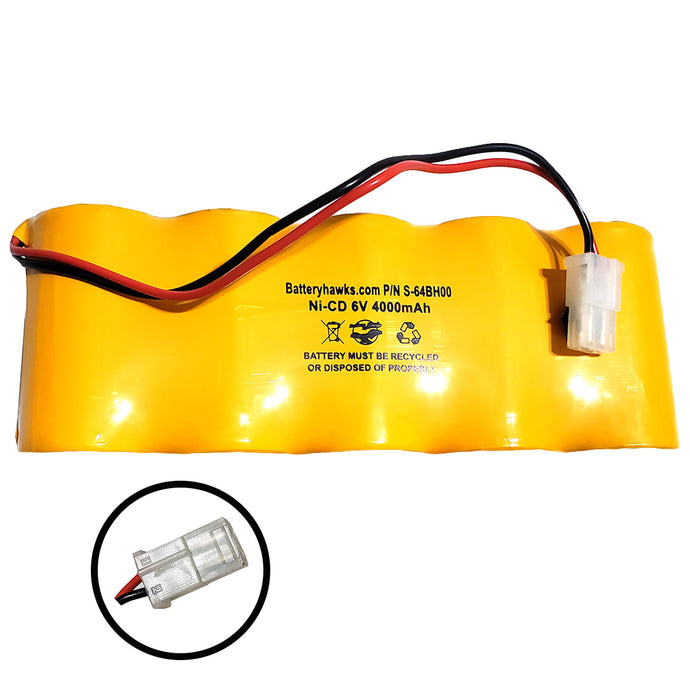 (FLAT) ENB-0604 Prescolite ENB0604 Battery Pack Replacement for Exit Sign Emergency Light